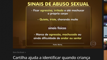 Cartilha ajuda a identificar quando criança sofreu abuso sexual