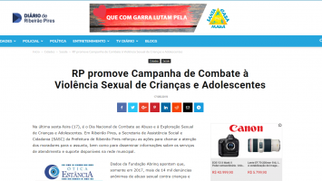 RP promove Campanha de Combate à Violência Sexual de Crianças e Adolescentes - 