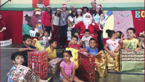 Centro de Promoção Social Bororé recebe a visita do Papai Noel
