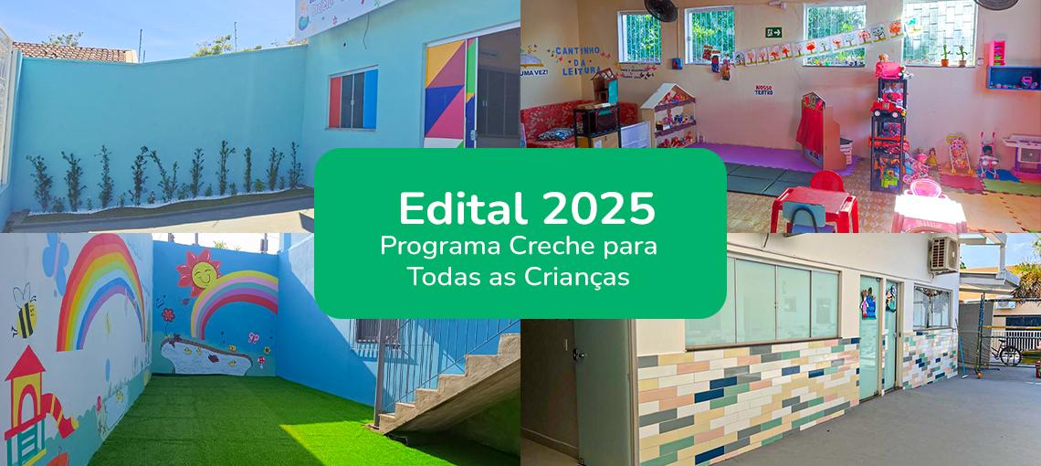 Fundação Abrinq e Fundação Salvador Arena lançam Edital 2025 do Programa Creche para Todas as Crianças