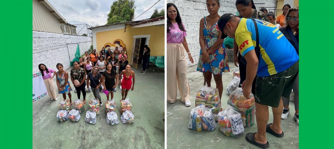 Fundação Abrinq apoia famílias atingidas pela cheia em Manaus com doações de alimentos, kits de higiene e material escolar
