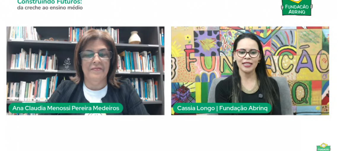 Fundação Abrinq realiza 3º Webinar “Construindo Futuros” e comemora o apoio a mais de 100 escolas em 2025