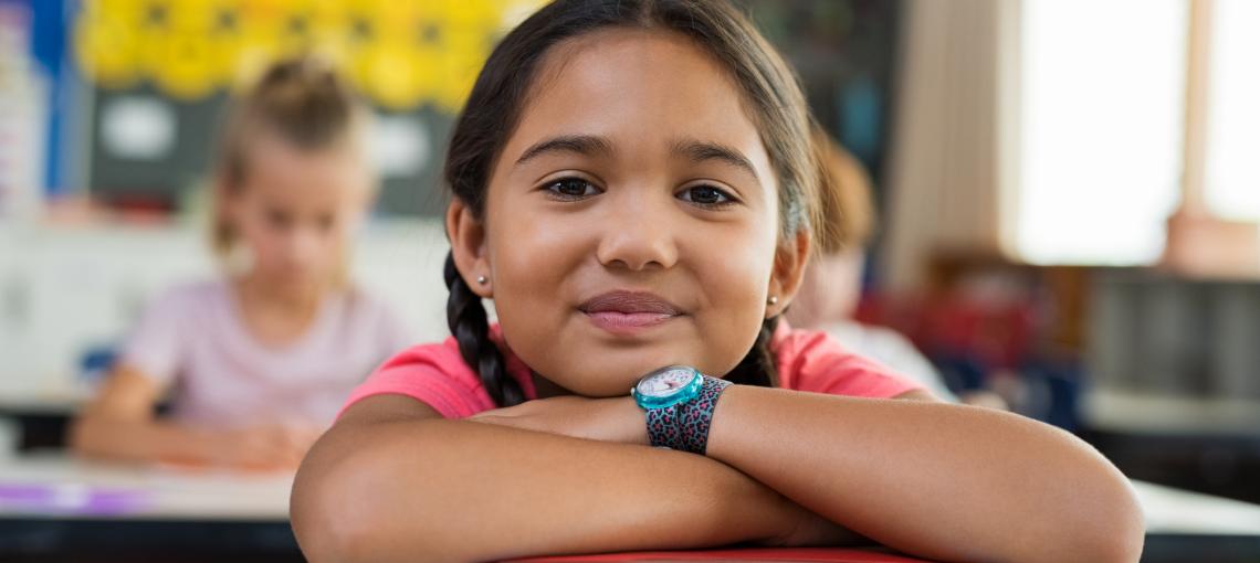 Aluna em sala de aula