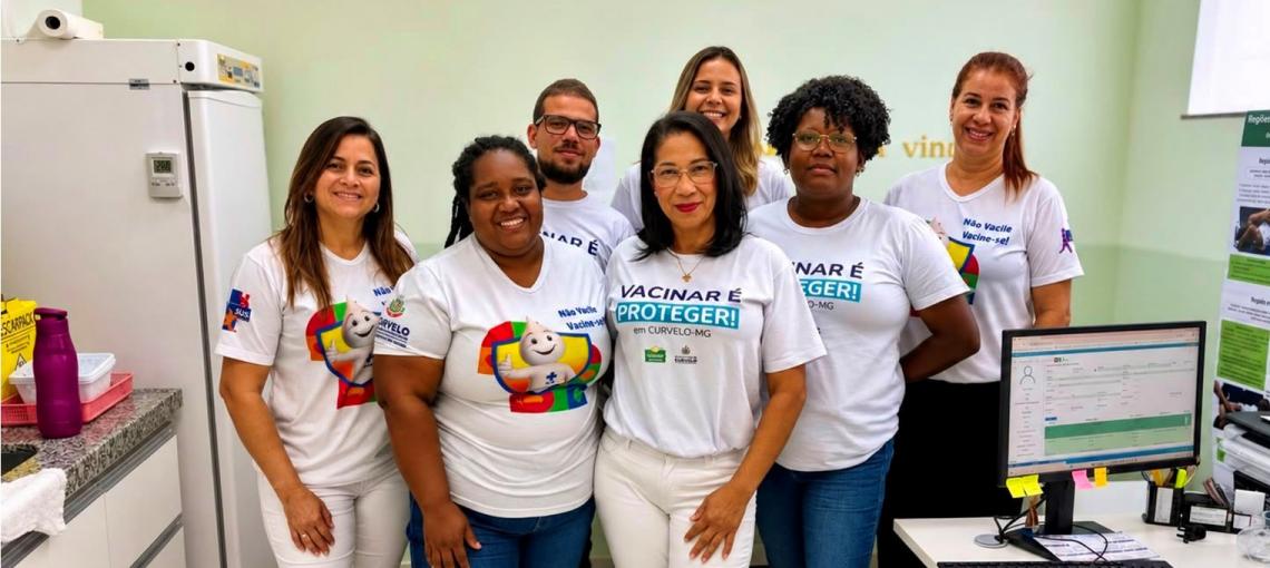 Curvelo realiza Dia D de Multivacinação com apoio da Fundação Abrinq para atualização vacinal de crianças e gestantes