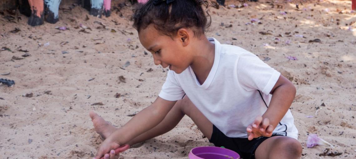 Crianças do Maranhão sonham em ter um parquinho na escola